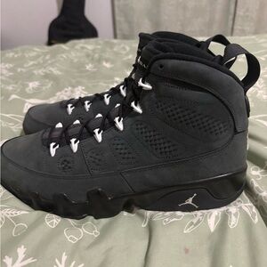 Jordan Black and White Athletic Shoes